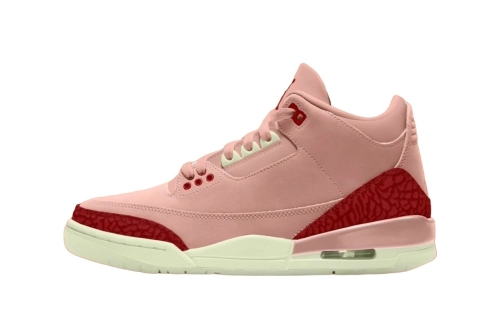 消息称 Air Jordan 3 全新配色「Valentine’s Day」鞋款有望于 2025 年问世