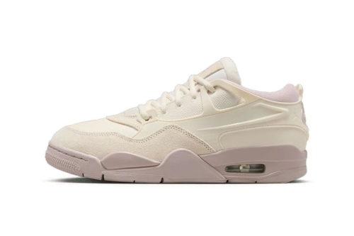 Air Jordan 4 RM「Pale Ivory/Particle Rose」鞋款春日新色登场：奶油米白配玫瑰粉细节
