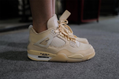 近赏 Off-White × Air Jordan 4 联乘配色鞋款最新清晰图辑