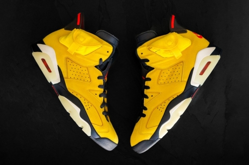 率先近赏 Travis Scott × Air Jordan 6 亲友版本限定款「F&F Yellow」鞋款