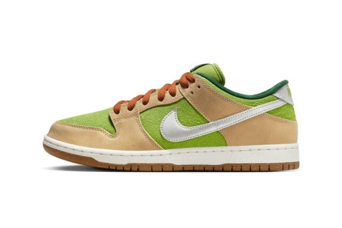 Nike SB Dunk Low 全新配色「Sesame and Pear」鞋款率先登场