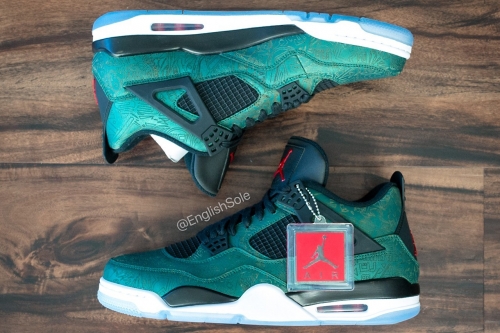 率先预览极限量 68 双 Air Jordan 4 亲友限定配色「Green Laser」鞋款