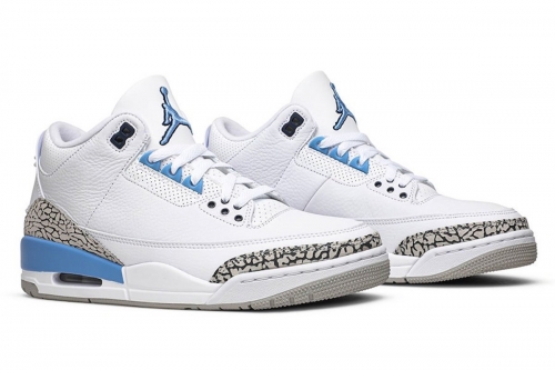 Air Jordan 3 人气北卡色「UNC」鞋款高清图辑曝光