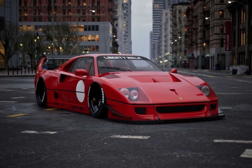 Liberty Walk 操刀打造 Ferrari F40 全新宽体改装车型