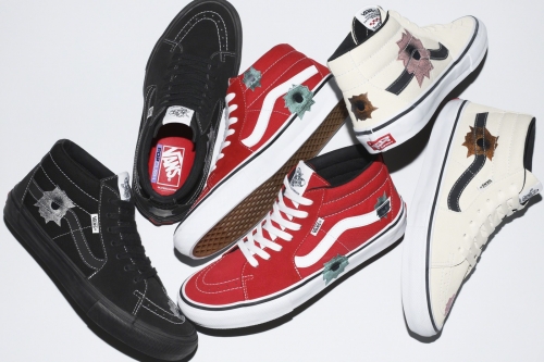 Supreme × Vans × Nate Lowman 三方联名 Skate Grosso Mid 系列正式发布