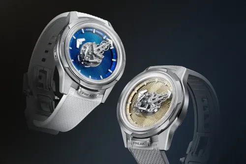 Ulysse Nardin 为 Freak [ONE] 推出蓝色珐瑯及机刻雕花表盘限量版