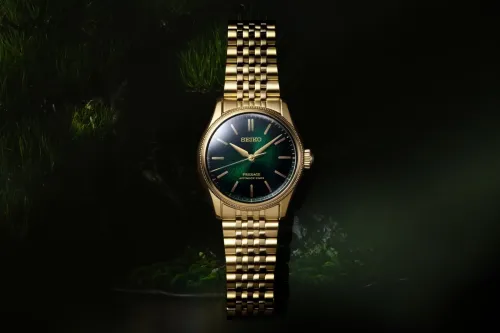 Seiko 与 TRADMAN’S BONSAI 于 Presage 表盘重现老松树皮纹理