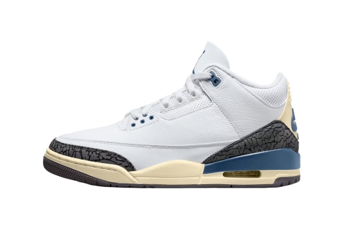 Air Jordan 3 全新配色「Diffused Blue」鞋款率先曝光