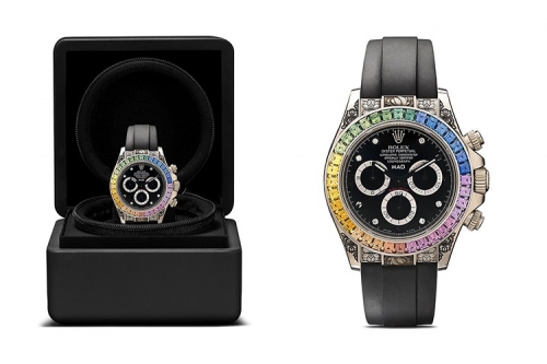 MAD Paris 打造全新 Rolex Daytona 彩虹蓝宝石高级定制腕表