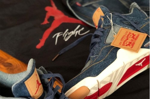 Eric Koston 率先曝光 Levi's × Air Jordan 4 联名鞋款