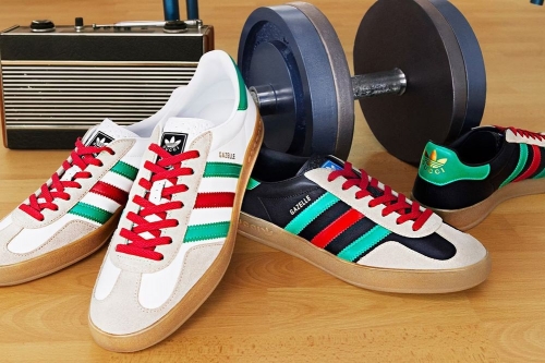 Gucci × adidas Gazelle 联名鞋款最新配色正式登场