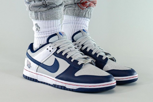 近赏 NBA × Nike Dunk Low「Brooklyn Nets」最新联名配色上脚图辑