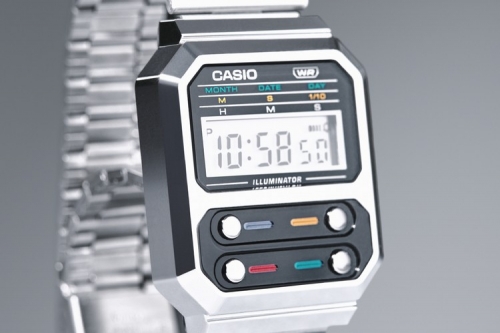 CASIO 推出融合复古和未来主义风格的全新 A100WE