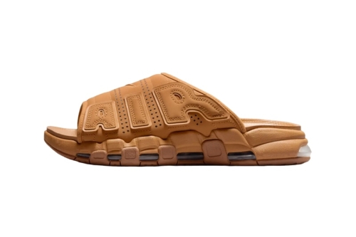 Nike Air More Uptempo Slide 最新配色「Flax」鞋款发布