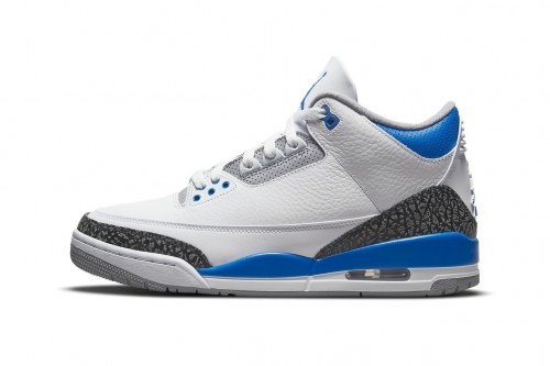 Air Jordan 3 最新配色「Racer Blue」鞋款官方图辑率先登场