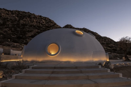 宛如太空栖地,走进加州 HATA 圆顶住宅