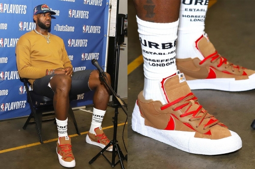 LeBron James 曝光 sacai × Nike Blazer Low 全新配色鞋款