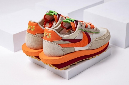 CLOT × sacai × Nike LDWaffle「Orange」三方联乘鞋款发售日期正式公布