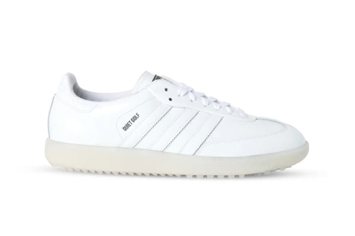 官方近赏：Quiet Golf × adidas Samba Golf 全白联名高尔夫鞋