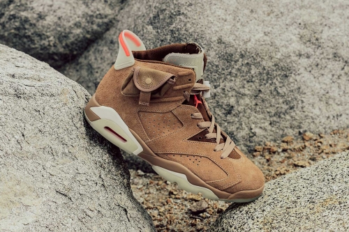 Travis Scott × Air Jordan 6 最新联名配色「British Khaki」正式登场