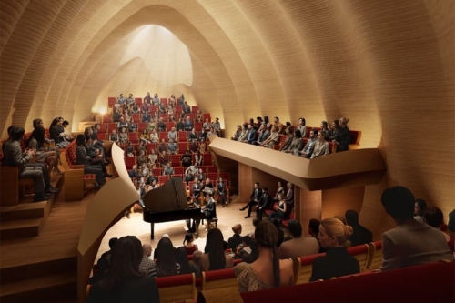 Shigeru Ban 公布瑞士阿尔特多夫木构音乐厅设计