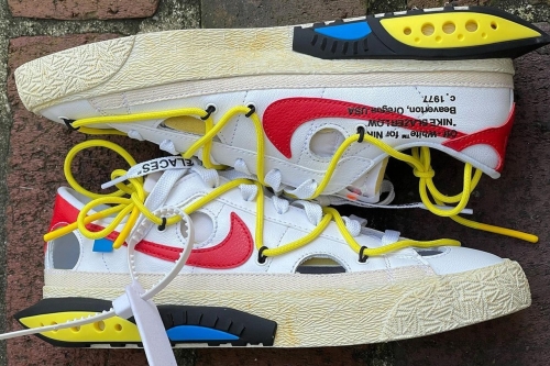 Off-White × Nike Blazer Low 最新联名白色鞋款率先曝光