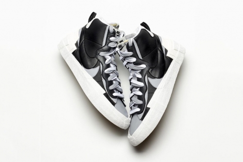 抢先预览 sacai × Nike「Blazer with the Dunk」全新黑白设计鞋款