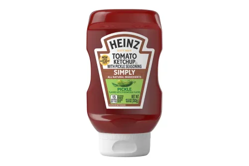 Heinz Simply Spicy 与 Simply Pickle Ketchup 以真实墨西哥辣椒和腌菜咸香,呈现更简约的配方