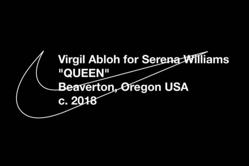 Off-White 预告 Virgil Abloh × Serena Williams × Nike 三方联名企划即将发布