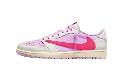 传闻 2026 年发售！Travis Scott × Air Jordan 1 Low OG「Pink Pack」鞋款曝光