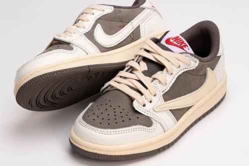 Travis Scott × Air Jordan 1 Low 最新联名配色「Reverse Mocha」鞋款全新近赏图辑曝光