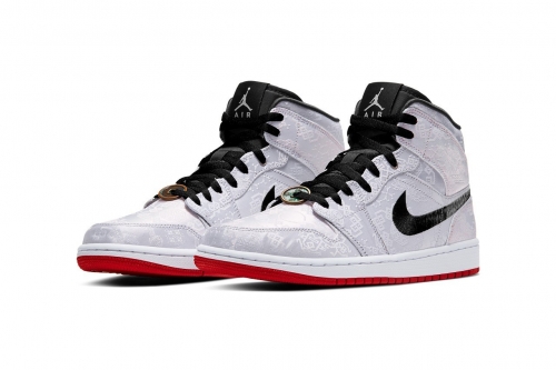 CLOT × Air Jordan 1 Mid 最新联名配色「Fearless」鞋款官方图辑正式发布