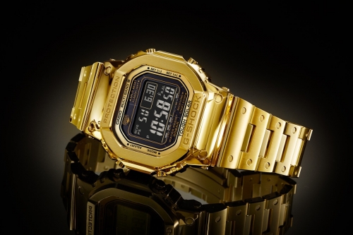 18K 纯金造 G-Shock DW-5000 量产化确认