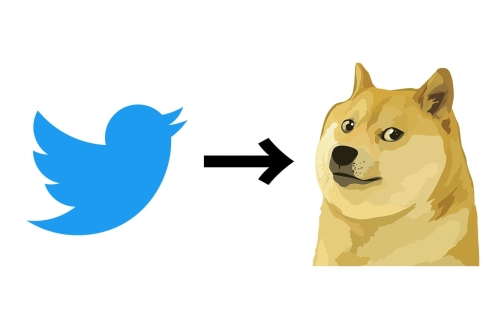 Elon Musk 将 Twitter 图示更换为 Dogecoin 柴犬标志