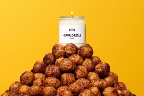 IKEA 打造最新 HUVUDROLL 经典肉丸香味蜡烛