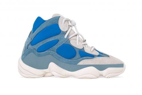 adidas YEEZY 500 High 最新配色「Frosted Blue」鞋款率先登场