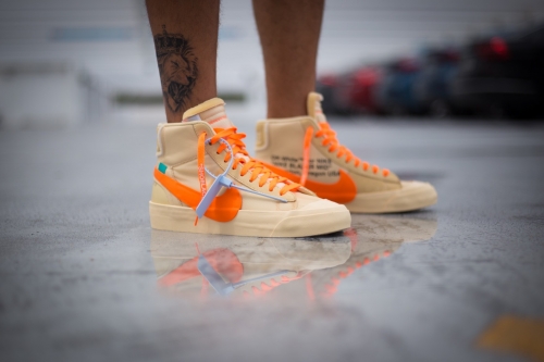 Off-White × Nike Blazer Mid 全新「All Hallow’s Eve」配色鞋款上脚预览