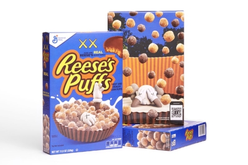 Reese's Puffs 携手 KAWS 打造联乘别注包装