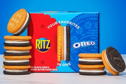 人气夹心饼干 OREO 与 Ritz 携手推出限量「各半」口味