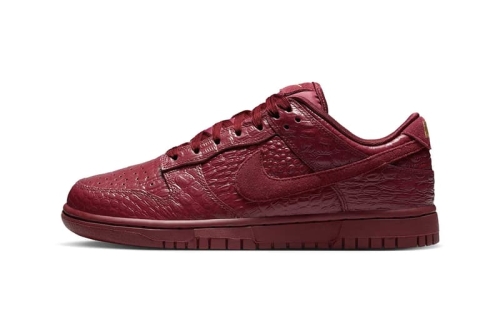 鳄纹再进化:Nike Dunk Low「Team Red Croc」鞋款率先揭晓