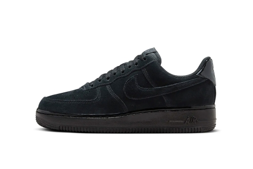 Nike Air Force 1 Low 推出全新麂皮版本「Black Suede」配色鞋款