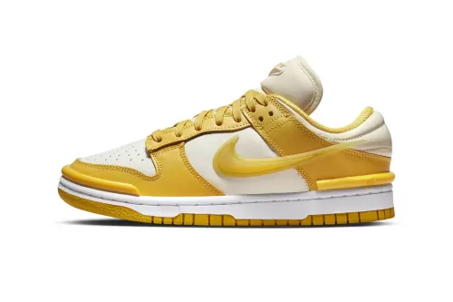 Nike Dunk Low Twist 最新配色「Vivid Sulfur」鞋款率先曝光