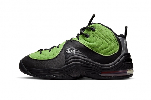 Stüssy × Nike Air Max Penny 2 最新联名配色「Black/Green」鞋款率先亮相