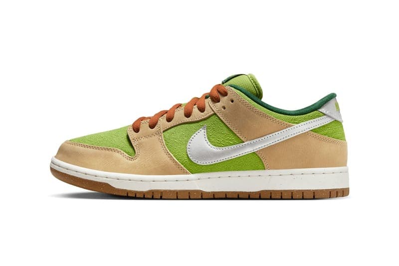 Nike SB Dunk Low 全新配色「Sesame and Pear」鞋款率先登场