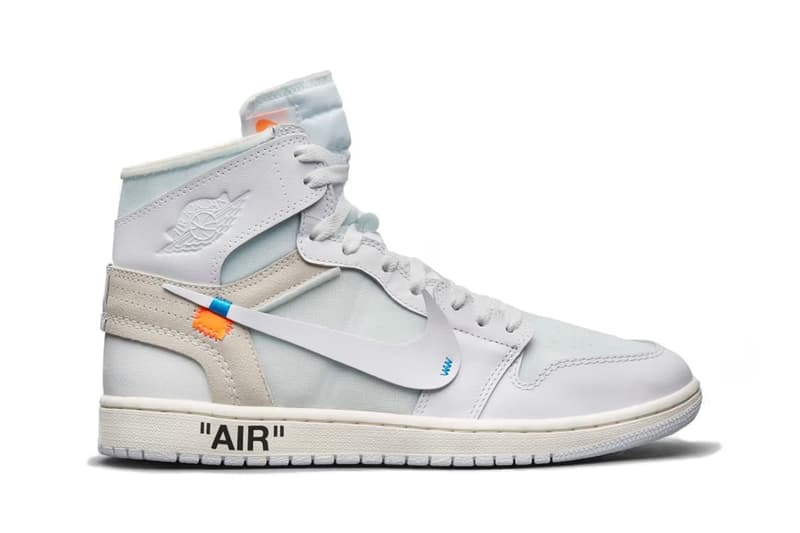 消息称 Off-White™ × Air Jordan 1 High OG 全白配色鞋款将于 2025 年回归发售