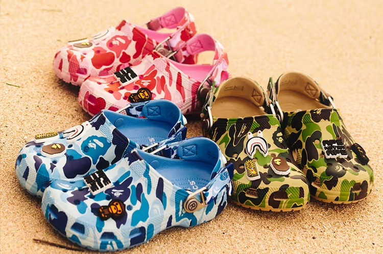 BAPE × Crocs Classic Clog 最新联名系列「ABC Camo」登场