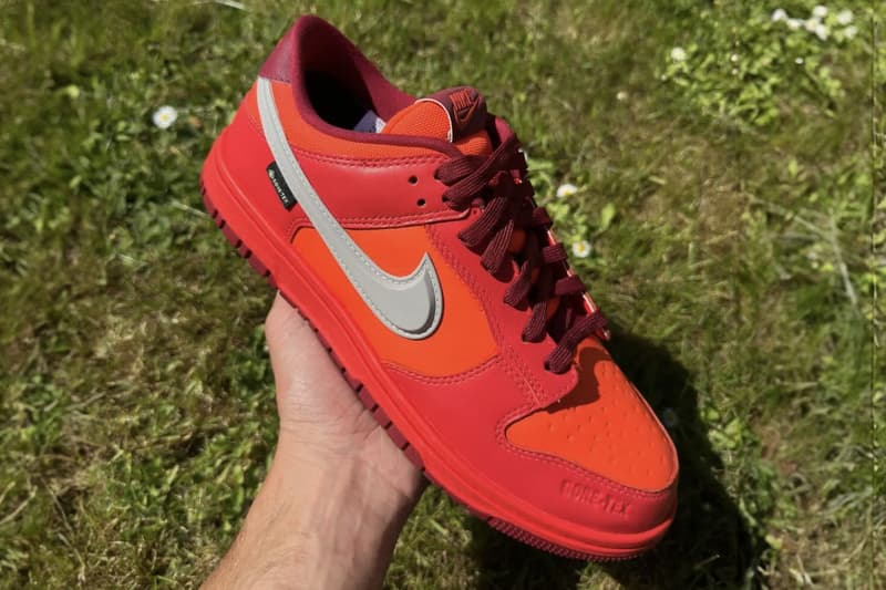 Nike Dunk Low Gore-Tex 全新配色「Crimson」鞋款率先曝光