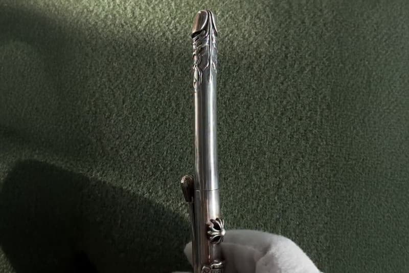 Justin Reed 预告 Chrome Hearts 纯银「阳具」三色笔即将上架