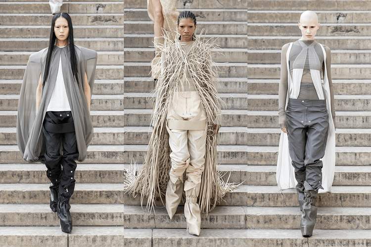 Rick Owens 2026 春夏系列「Temple」时装大秀亮相
