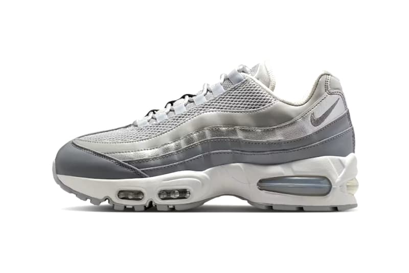 经典色调登场:Nike Air Max 95 最新配色「Grey Fog/Particle Grey」鞋款